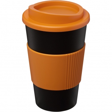 Logo trade promotional merchandise image of: Americano® 350 ml insulated tumbler with grip