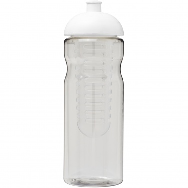 Logo trade business gifts image of: H2O Active® Base 650 ml dome lid sport bottle & infuser