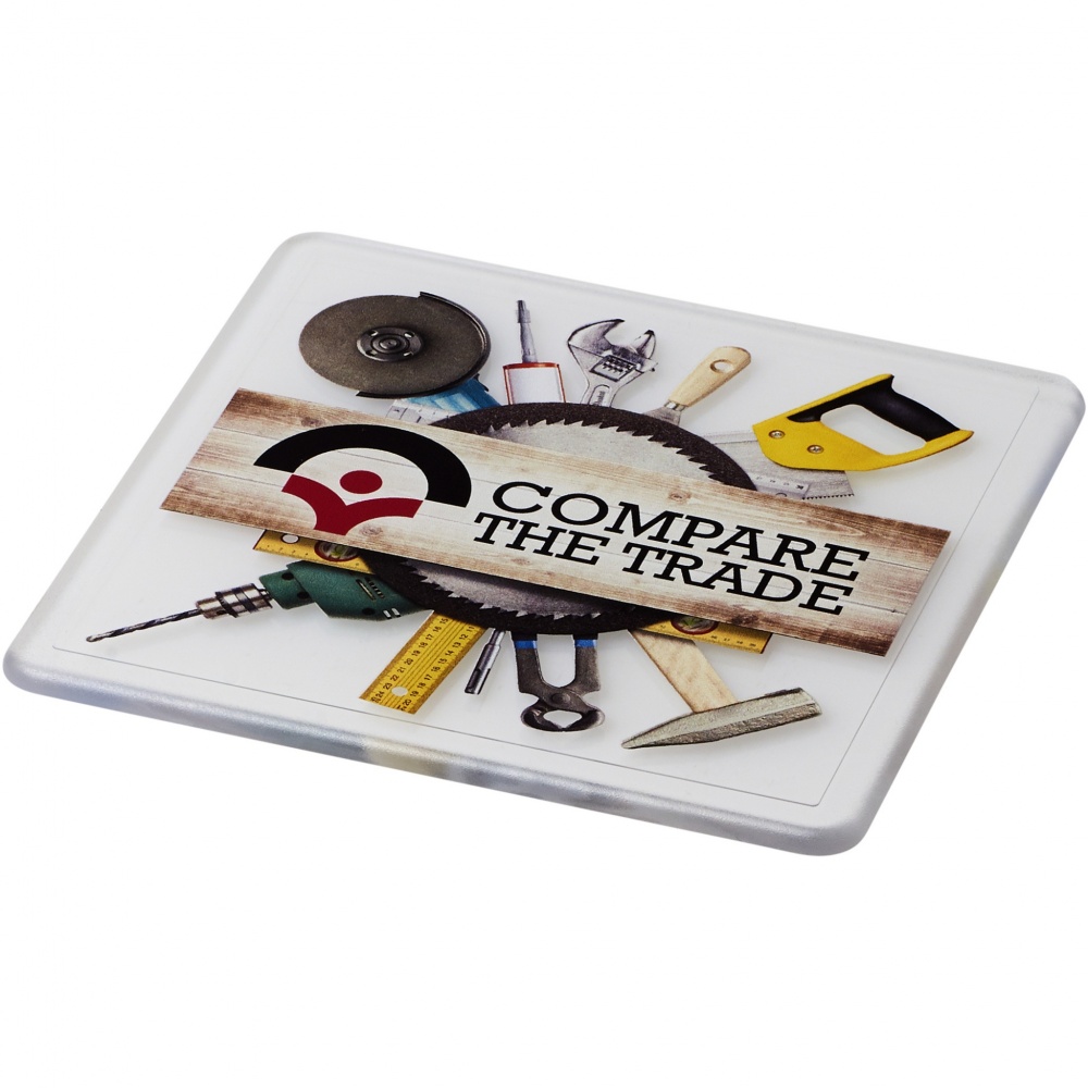 Logo trade promotional product photo of: Renzo square plastic coaster