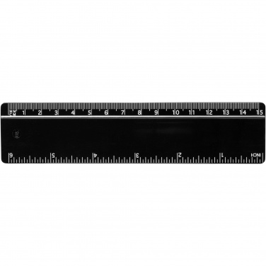 Logotrade promotional products photo of: Terran 15 cm ruler from 100% recycled plastic