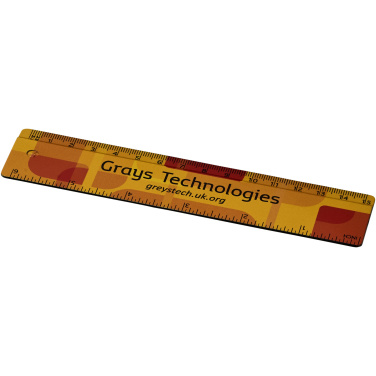 Logo trade promotional items picture of: Terran 15 cm ruler from 100% recycled plastic