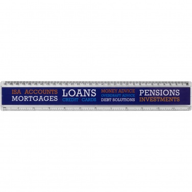 Logotrade promotional gift image of: Ellison 30 cm plastic insert ruler
