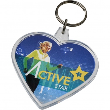 Logotrade promotional product picture of: Combo heart-shaped keychain
