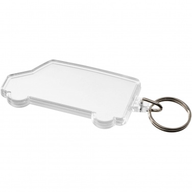 Logo trade corporate gifts image of: Combo van-shaped keychain