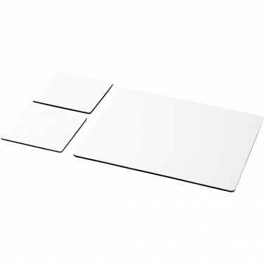 Logo trade promotional gift photo of: Q-Mat® mouse mat and coaster set combo 3