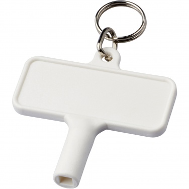Logo trade promotional gifts picture of: Largo plastic radiator key with keychain