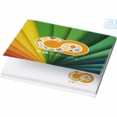 Logotrade promotional giveaway image of: Sticky-Mate® soft cover squared sticky notes 75x75mm