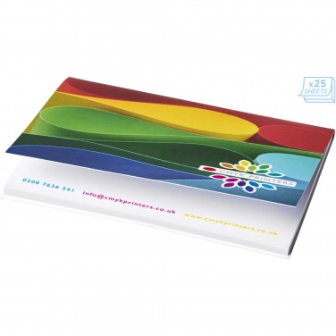 Logo trade advertising products image of: Sticky-Mate® A7 soft cover sticky notes 100x75mm