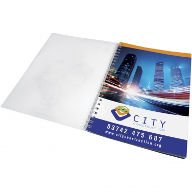 Logo trade promotional merchandise image of: Desk-Mate® wire-o A5 notebook PP cover