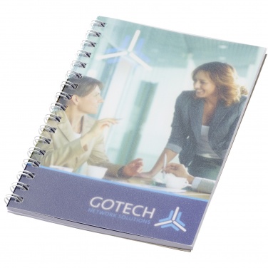 Logo trade business gift photo of: Desk-Mate® spiral A6 notebook PP cover