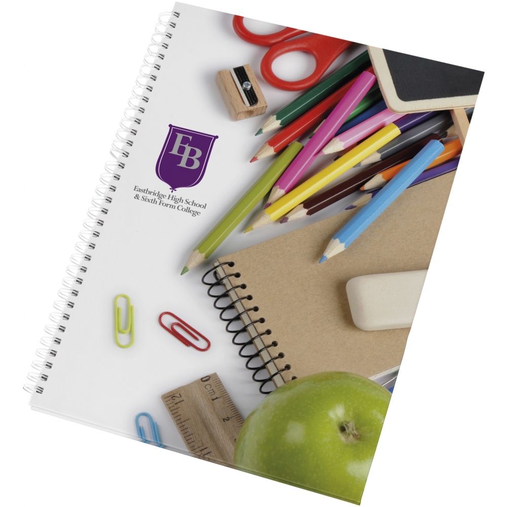 Logo trade advertising products picture of: Wire-o A4 notebook hard cover