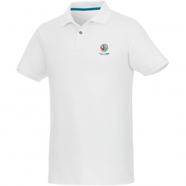 Logo trade advertising products picture of: Beryl short sleeve men's organic recycled polo