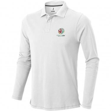 Logo trade promotional items image of: Oakville long sleeve men's polo