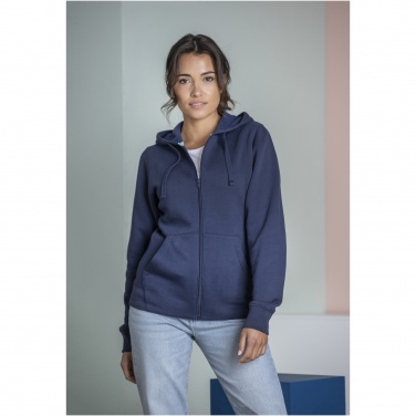 Logo trade corporate gifts picture of: Ruby women’s organic recycled full zip hoodie
