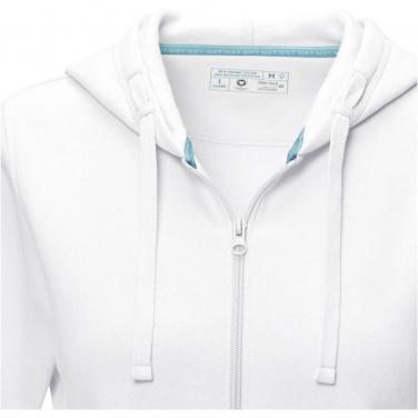 Logotrade advertising product image of: Ruby women’s organic recycled full zip hoodie