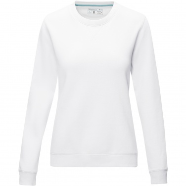 Logo trade corporate gift photo of: Jasper women’s organic recycled crewneck sweater