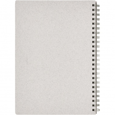 Logo trade advertising products image of: Bianco A5 size wire-o notebook