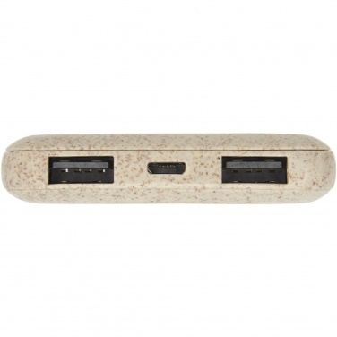 Logotrade business gift image of: Asama 5000 mAh wheat straw power bank