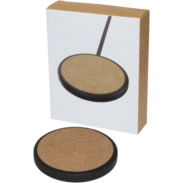 Logotrade promotional gifts photo of: Kivi 10W limestone/cork wireless charging pad