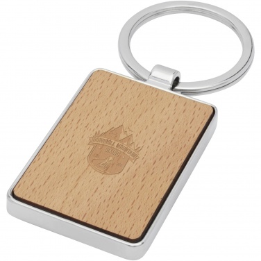 Logotrade promotional giveaways photo of: Mauro beech wood rectangular keychain