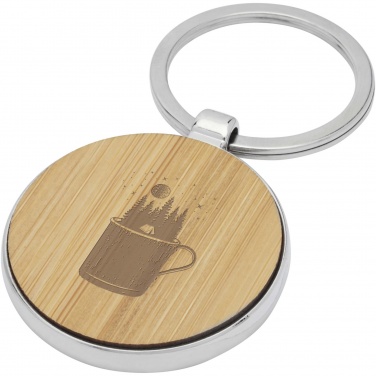 Logotrade promotional gift picture of: Nino bamboo round keychain