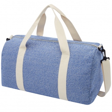 Logo trade business gift photo of: Pheebs 450 g/m² recycled cotton and polyester duffel bag 24L