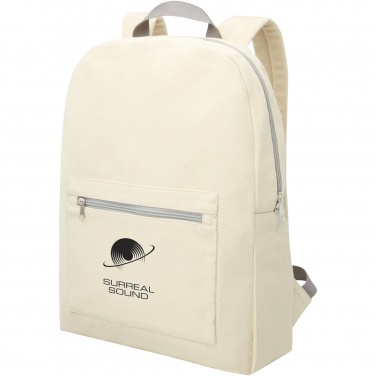 Logotrade promotional item picture of: Pheebs 450 g/m² recycled cotton and polyester backpack 10L