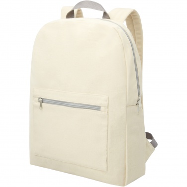 Logotrade advertising product image of: Pheebs 450 g/m² recycled cotton and polyester backpack 10L