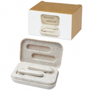 Logotrade promotional giveaway picture of: Nantai wheat straw True Wireless earbuds