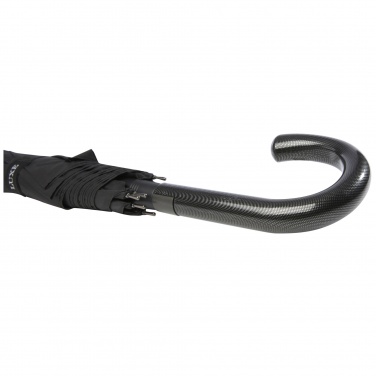 Logotrade advertising products photo of: Fontana 23" auto open umbrella with carbon look and crooked handle