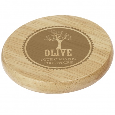 Logotrade promotional merchandise image of: Scoll wooden coaster with bottle opener