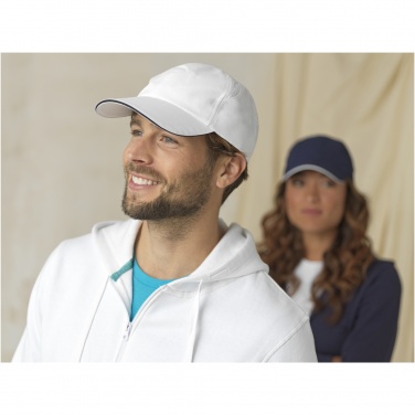 Logo trade corporate gifts picture of: Morion 6 panel GRS recycled cool fit sandwich cap