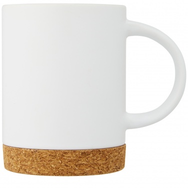 Logo trade business gifts image of: Neiva 425 ml ceramic mug with cork base