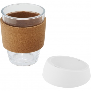 Logotrade promotional merchandise picture of: Lidan 360 ml borosilicate glass tumbler with silicone lid