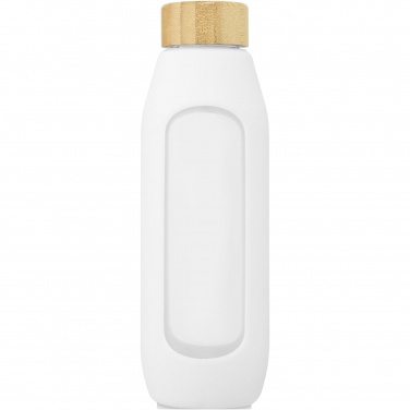 Logo trade promotional items picture of: Tidan 600 ml borosilicate glass bottle with silicone grip