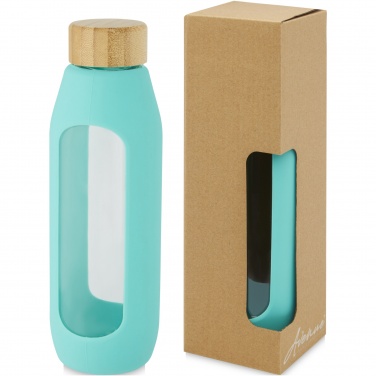 Logotrade promotional merchandise photo of: Tidan 600 ml borosilicate glass bottle with silicone grip