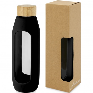 Logotrade promotional merchandise photo of: Tidan 600 ml borosilicate glass bottle with silicone grip