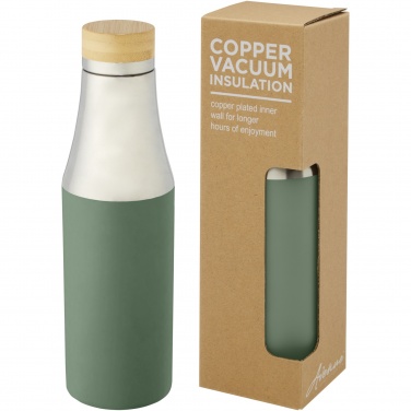 Logo trade promotional product photo of: Hulan 540 ml copper vacuum insulated stainless steel bottle with bamboo lid