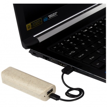 Logotrade promotional product picture of: Yoko 1200mAh wheat straw power bank