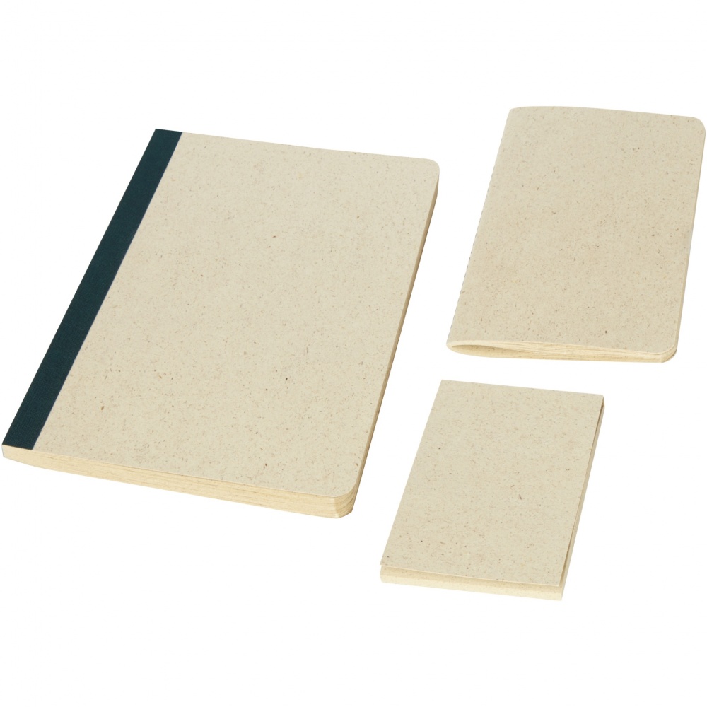 Logotrade promotional giveaway picture of: Verde 3-piece grass paper stationery gift set
