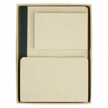 Logo trade corporate gifts image of: Verde 3-piece grass paper stationery gift set