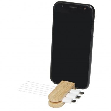 Logotrade promotional giveaway image of: Edulis bamboo cable manager 