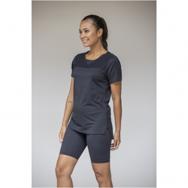 Logotrade promotional merchandise image of: Borax short sleeve women's GRS recycled cool fit t-shirt