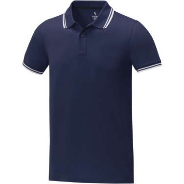 Logo trade advertising products picture of: Amarago short sleeve men's tipping polo