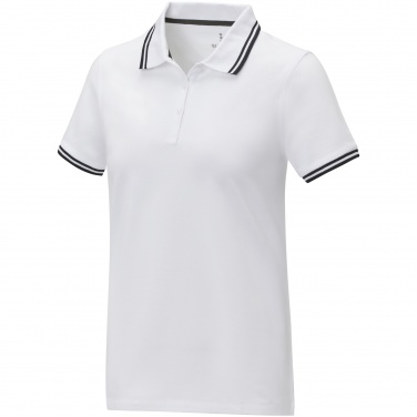 Logo trade promotional gift photo of: Amarago short sleeve women's tipping polo
