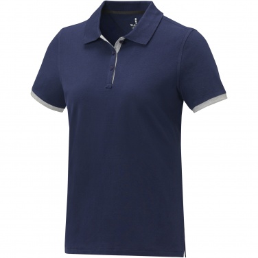 Logo trade promotional items picture of: Morgan short sleeve women's duotone polo