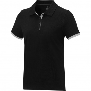 Logotrade promotional items photo of: Morgan short sleeve women's duotone polo