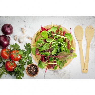 Logo trade promotional gift photo of: Argulls bamboo salad bowl and tools