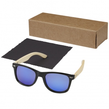 Logo trade promotional products picture of: Taiyō rPET/bamboo mirrored polarized sunglasses in gift box