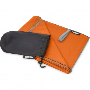 Logo trade promotional giveaway photo of: Pieter recycled PET ultra lightweight and quick dry towel 130 x 80 cm